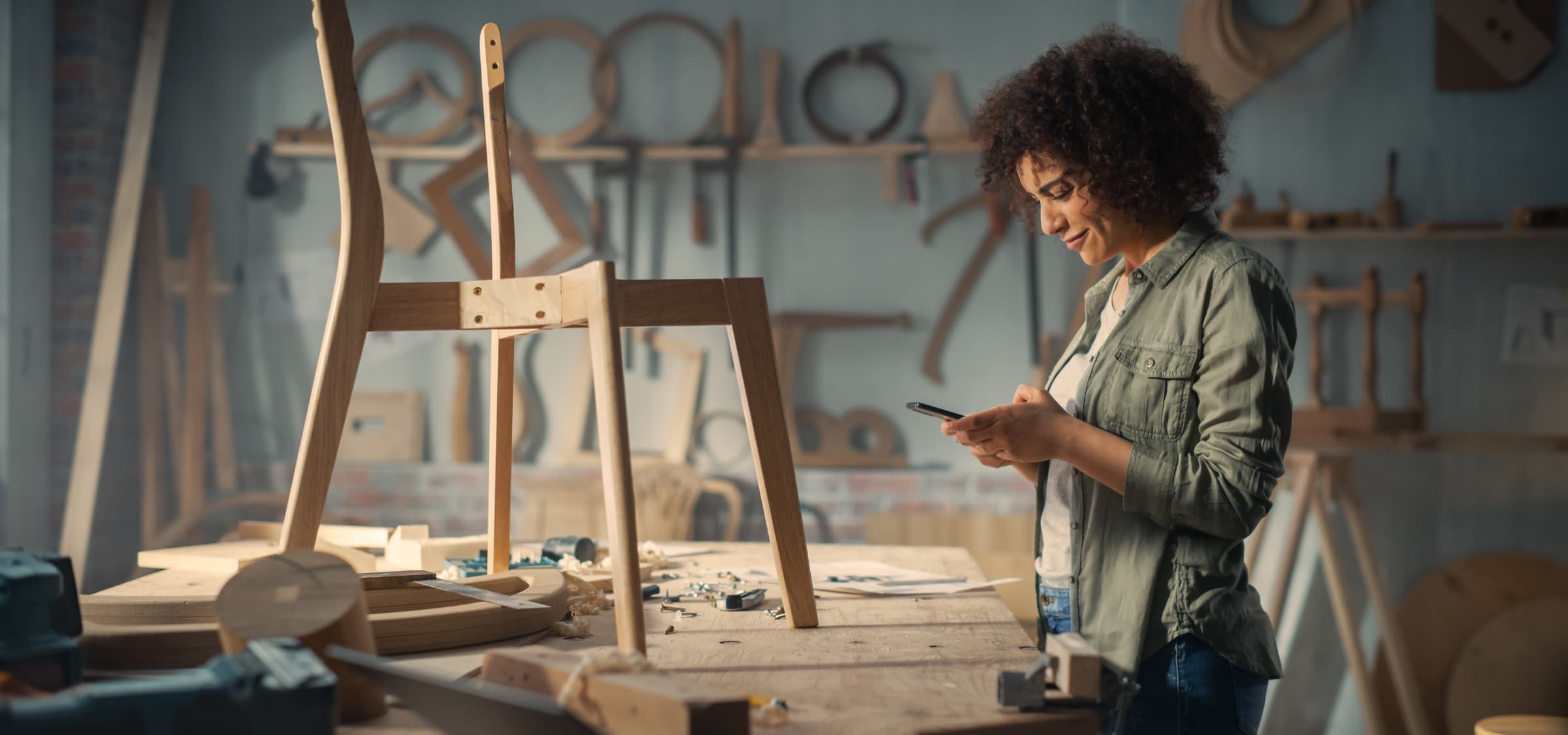 Person woodworking