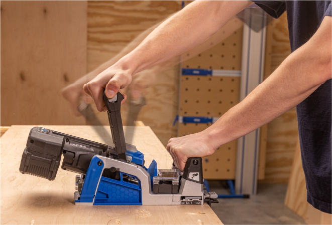 One-Motion Pocket-Hole Drilling