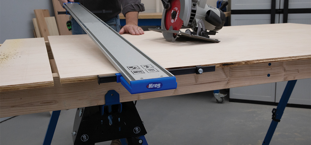 Get high-quality results with a Kreg® cutting guide
