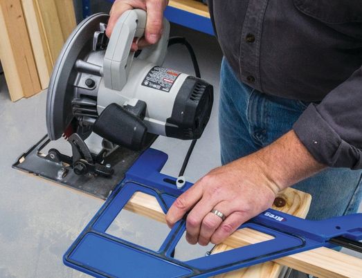 Get straight cuts with a circular saw