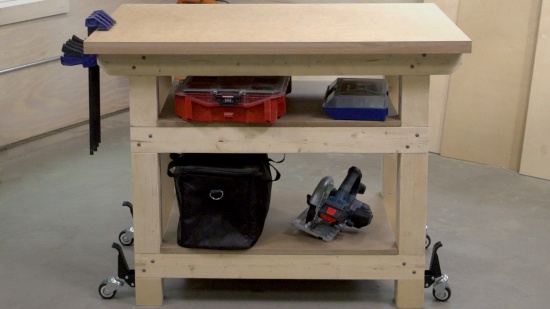Rustic Bench + Shoe Storage