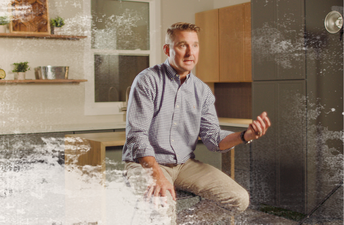 Todd Sommerfeld, the owner of Kreg Tool, talks on camera during the Edge documentary.