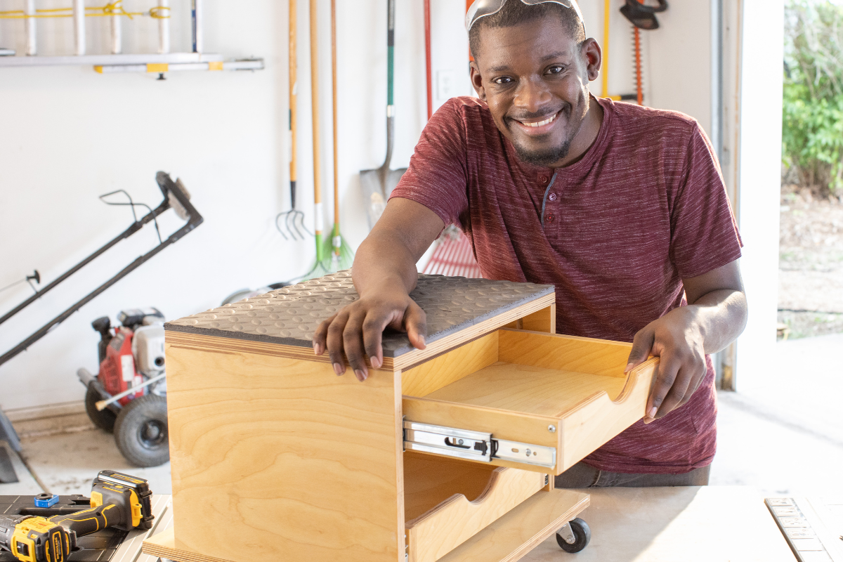 Image of a man building a toolbox