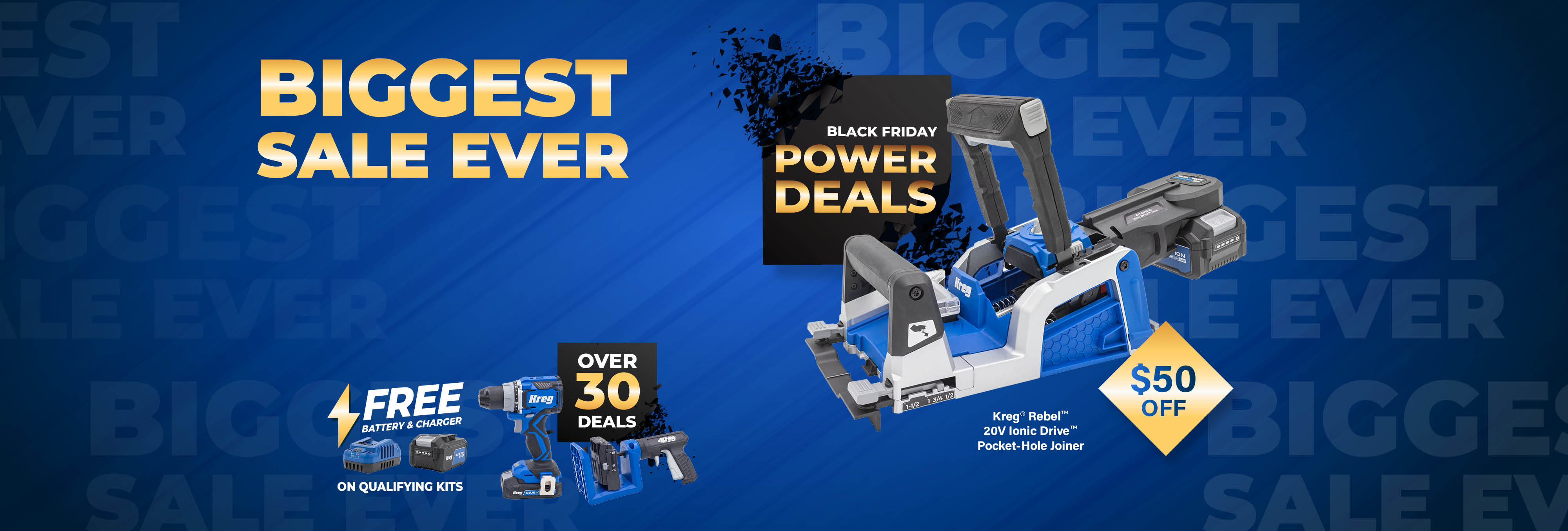 Black Friday Tool Deals at Kreg Tool