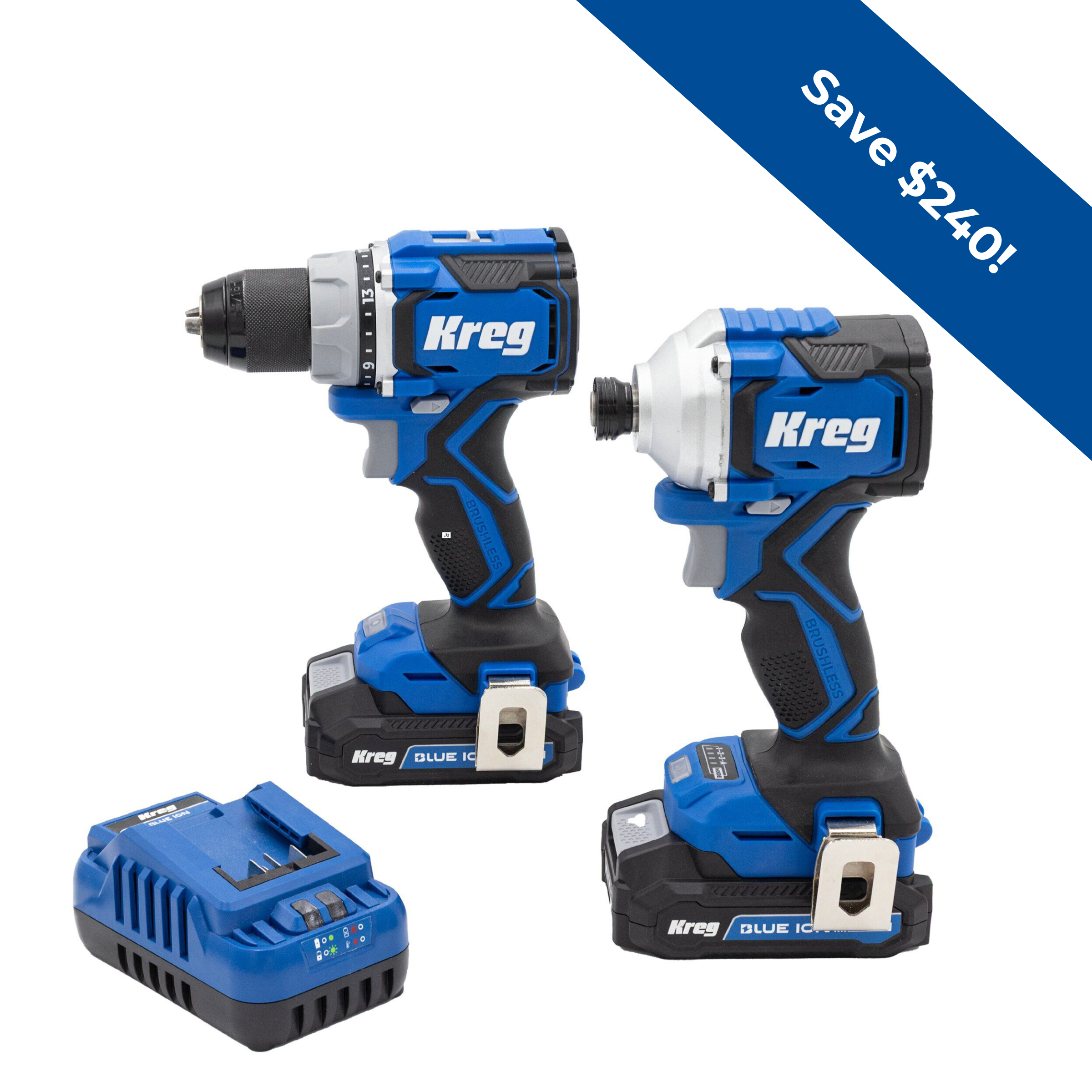 Kreg 20V Ionic Drive™ Drill + Driver Combo Kit