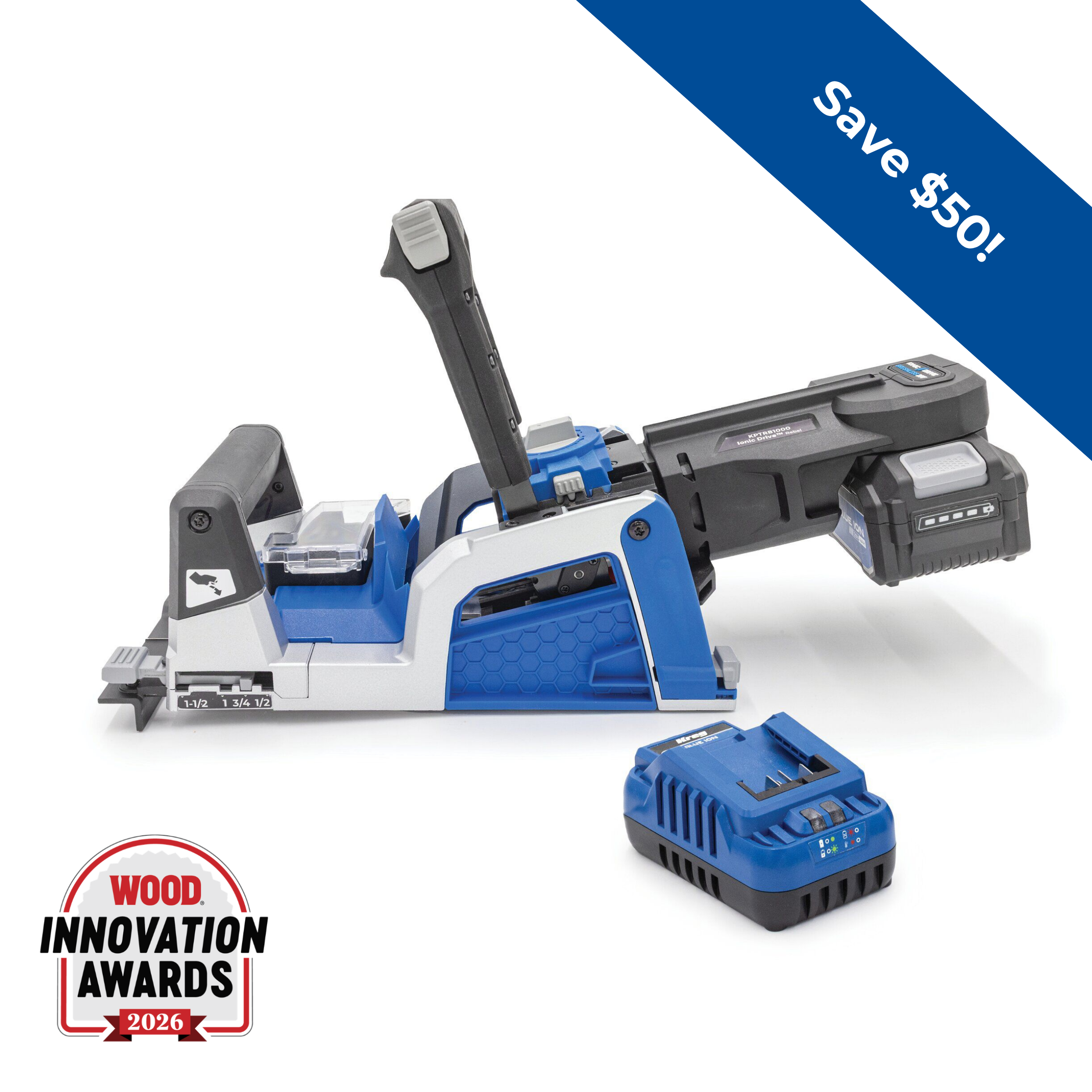Kreg Rebel™ 20V Ionic Drive™ Pocket-Hole Joiner Kit