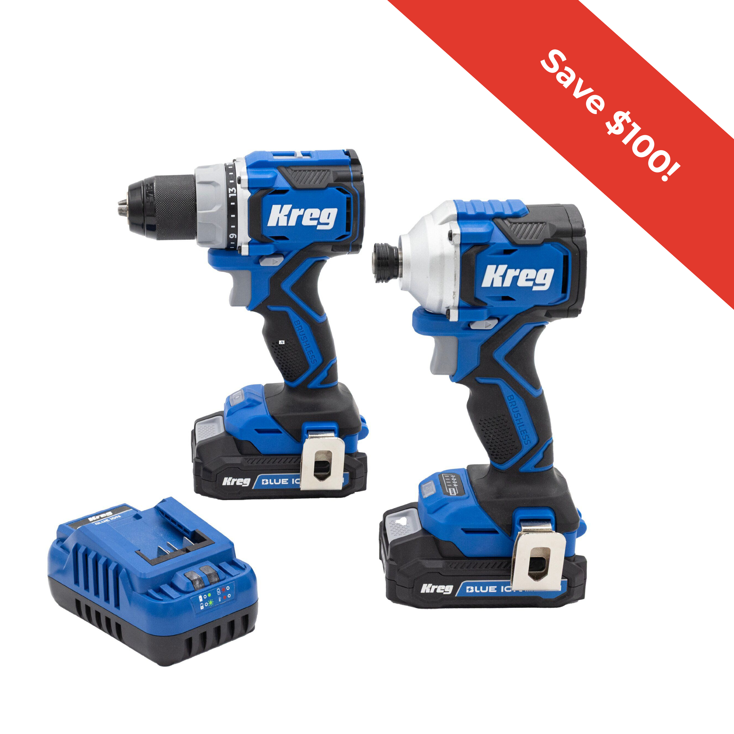 Kreg 20V Ionic Drive™ Drill + Driver Combo Kit