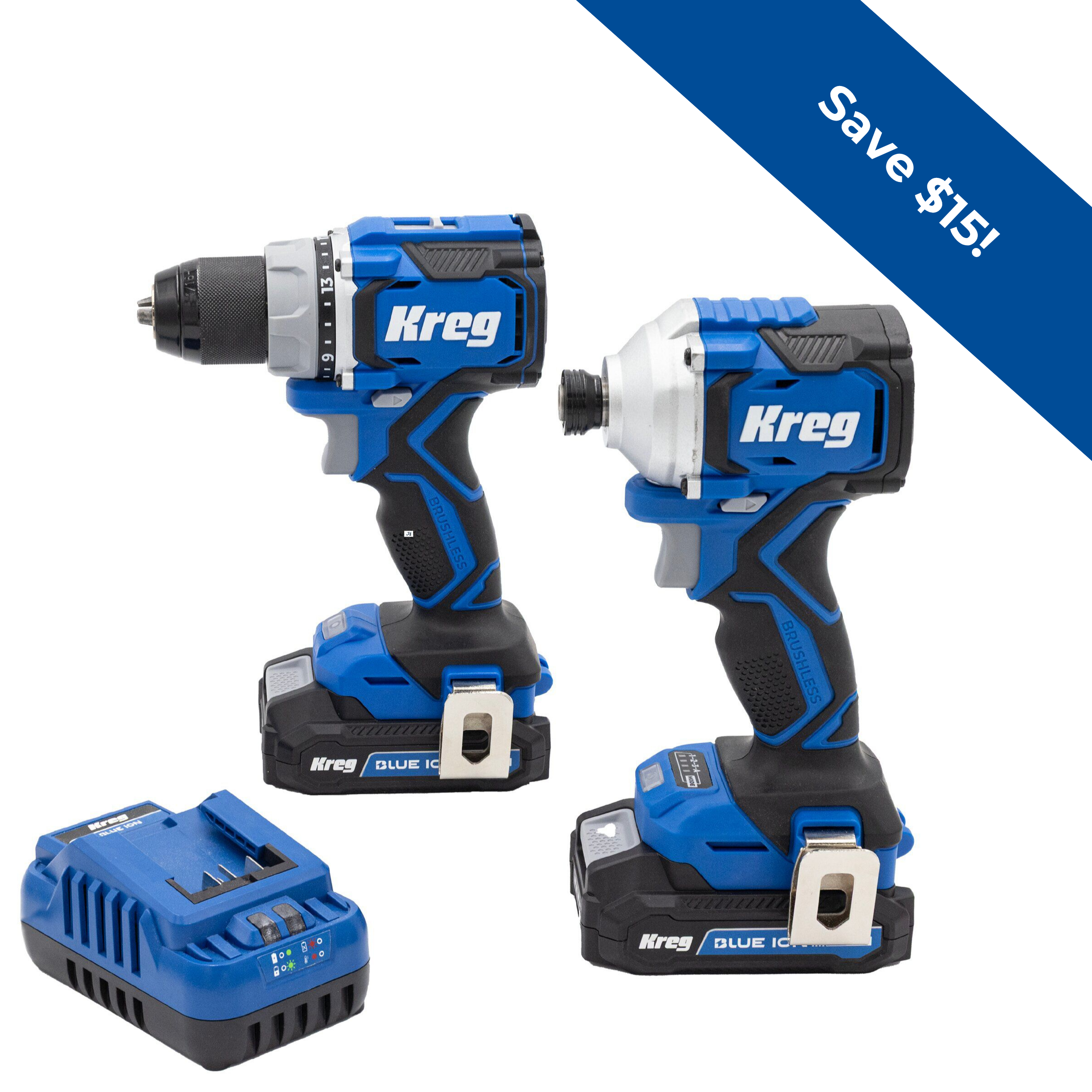 Kreg 20V Ionic Drive™ Drill + Driver Combo Kit